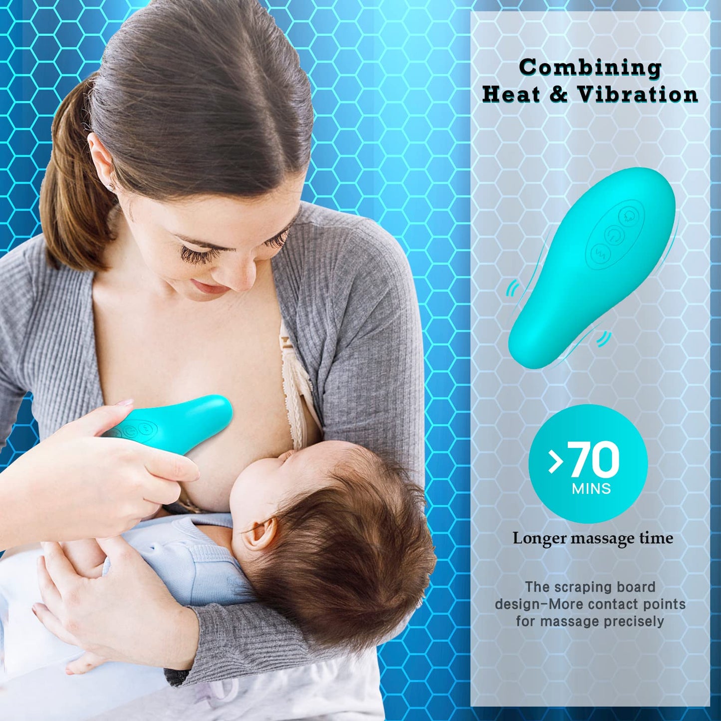 LatchLove™ - Lactation Warming Massager