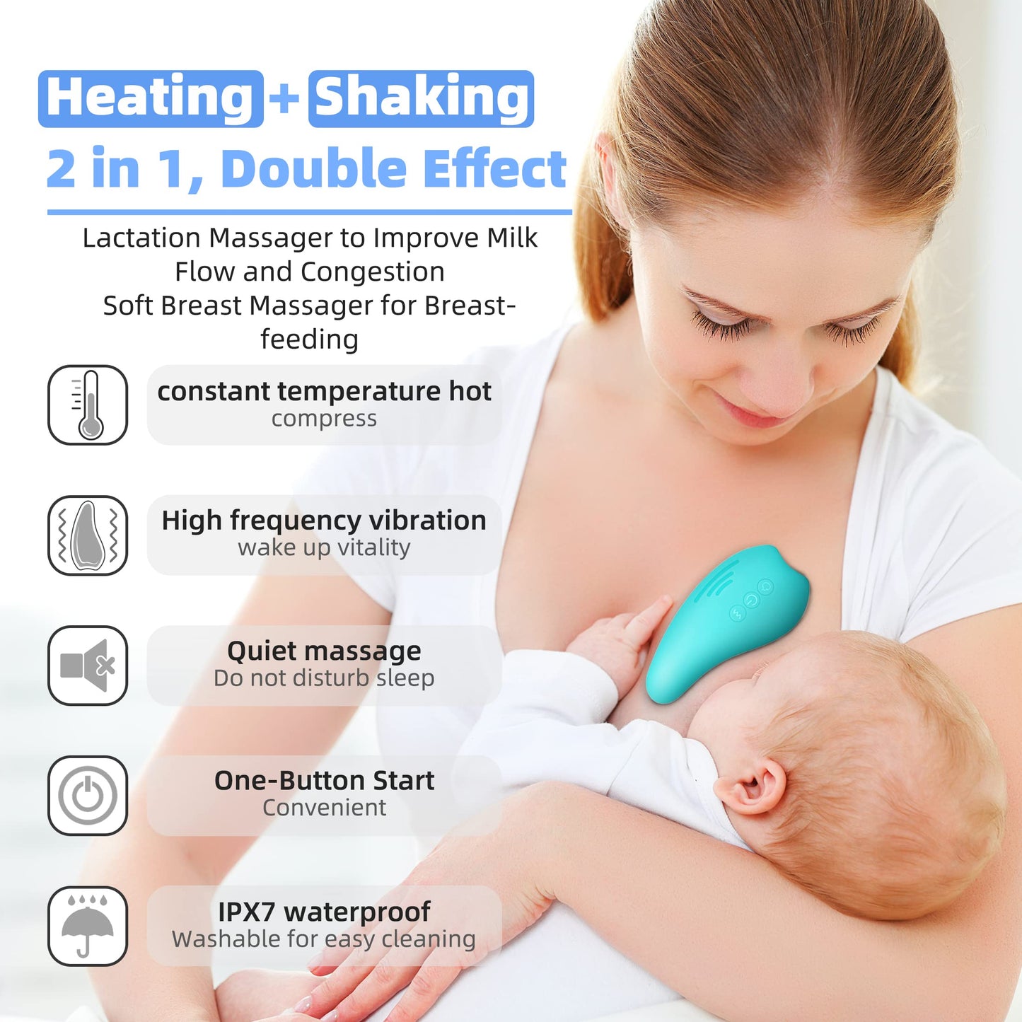 LatchLove™ - Lactation Warming Massager