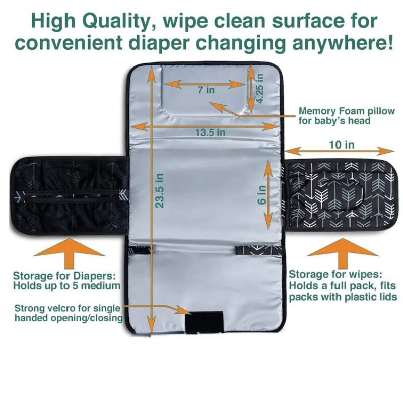 SnapSway™ - Portable Diaper Changing Pad